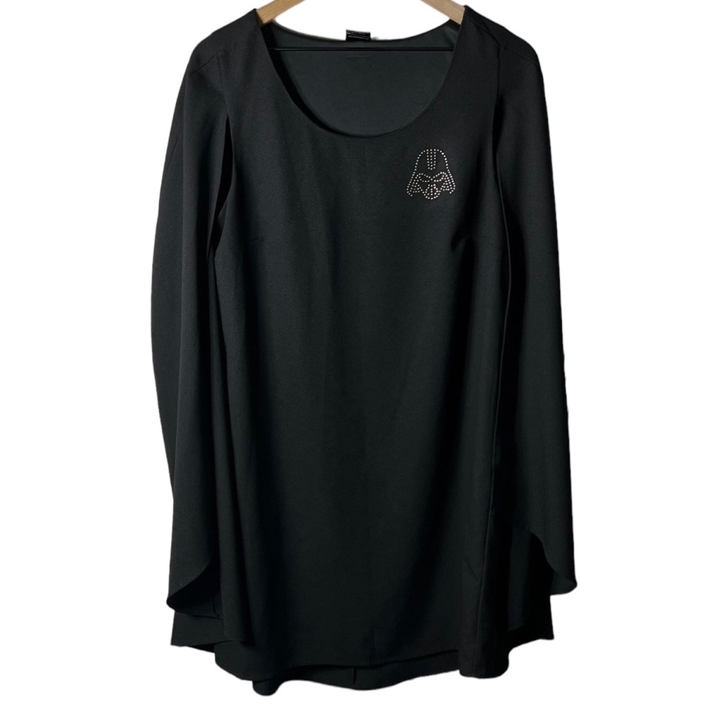 Hot Topic Black Cape Dress - Picture 2 of 9